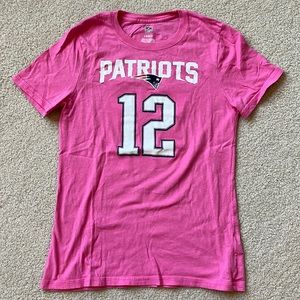 New England Patriots pink tee, size L (14)